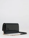 bettina patent leather wallet on chain mini bag