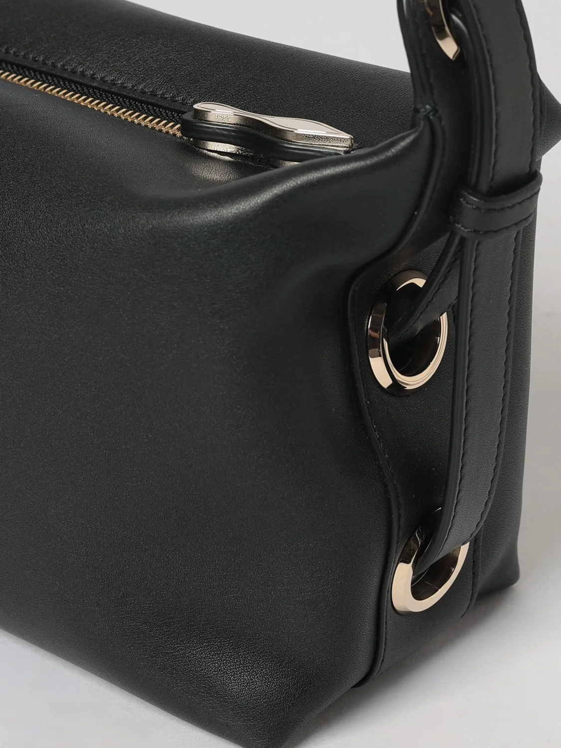 flo smooth leather mini handbag with adjustable top handle