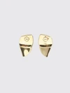prisma 18ct gold-plated silver drop earrings