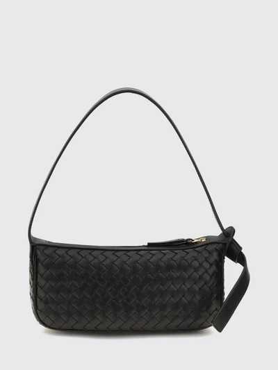 nodo mini shoulder bag in woven lambskin