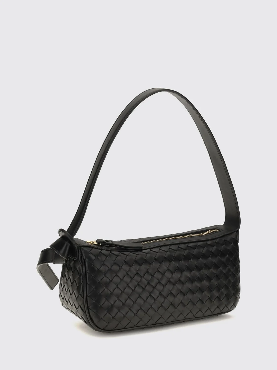 BOTTEGA VENETA OS nodo mini shoulder bag in woven lambskin