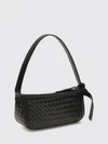 nodo mini shoulder bag in woven lambskin