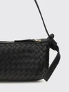nodo mini shoulder bag in woven lambskin