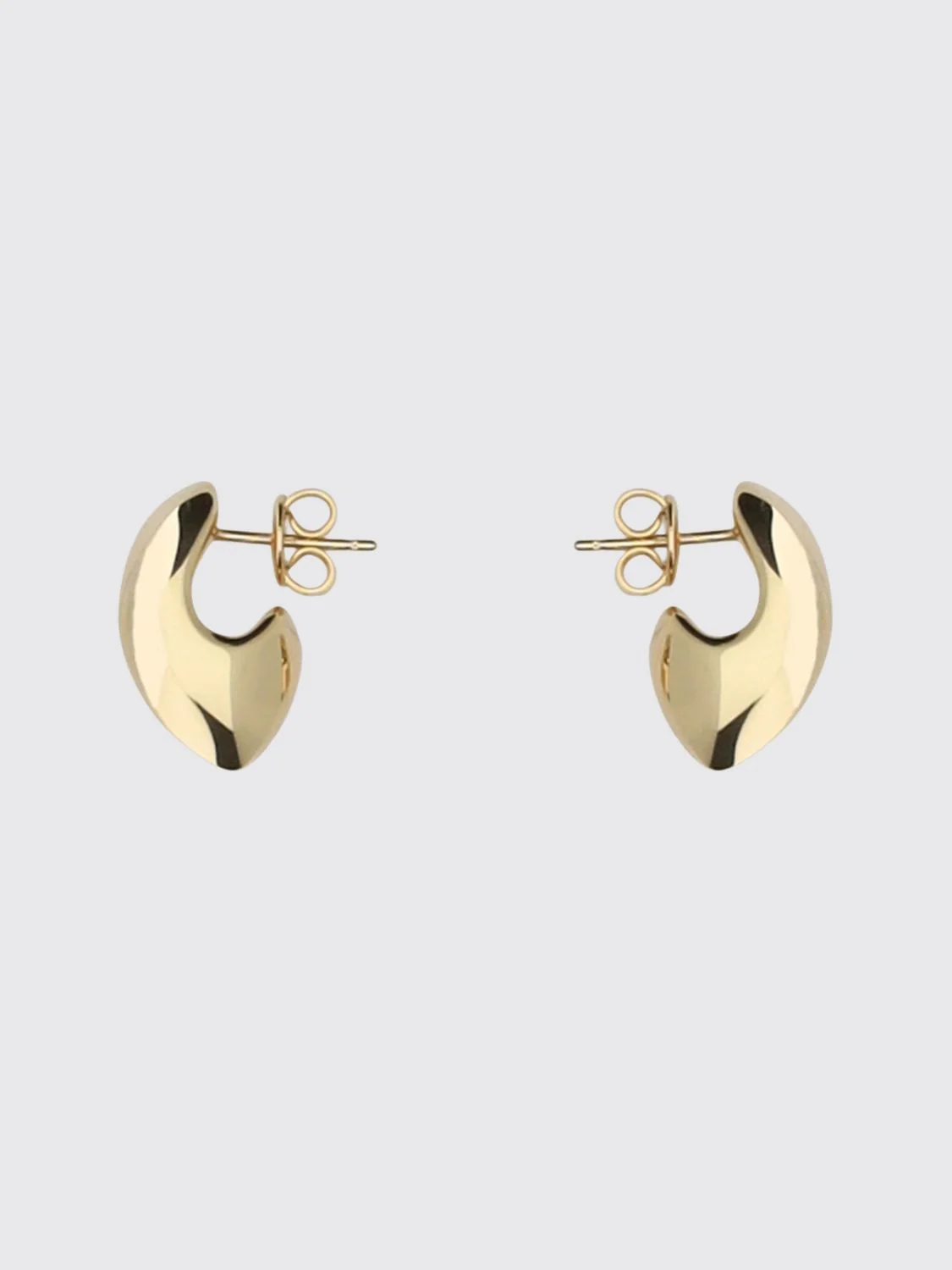 yellow gold-plated silver drop earrings
