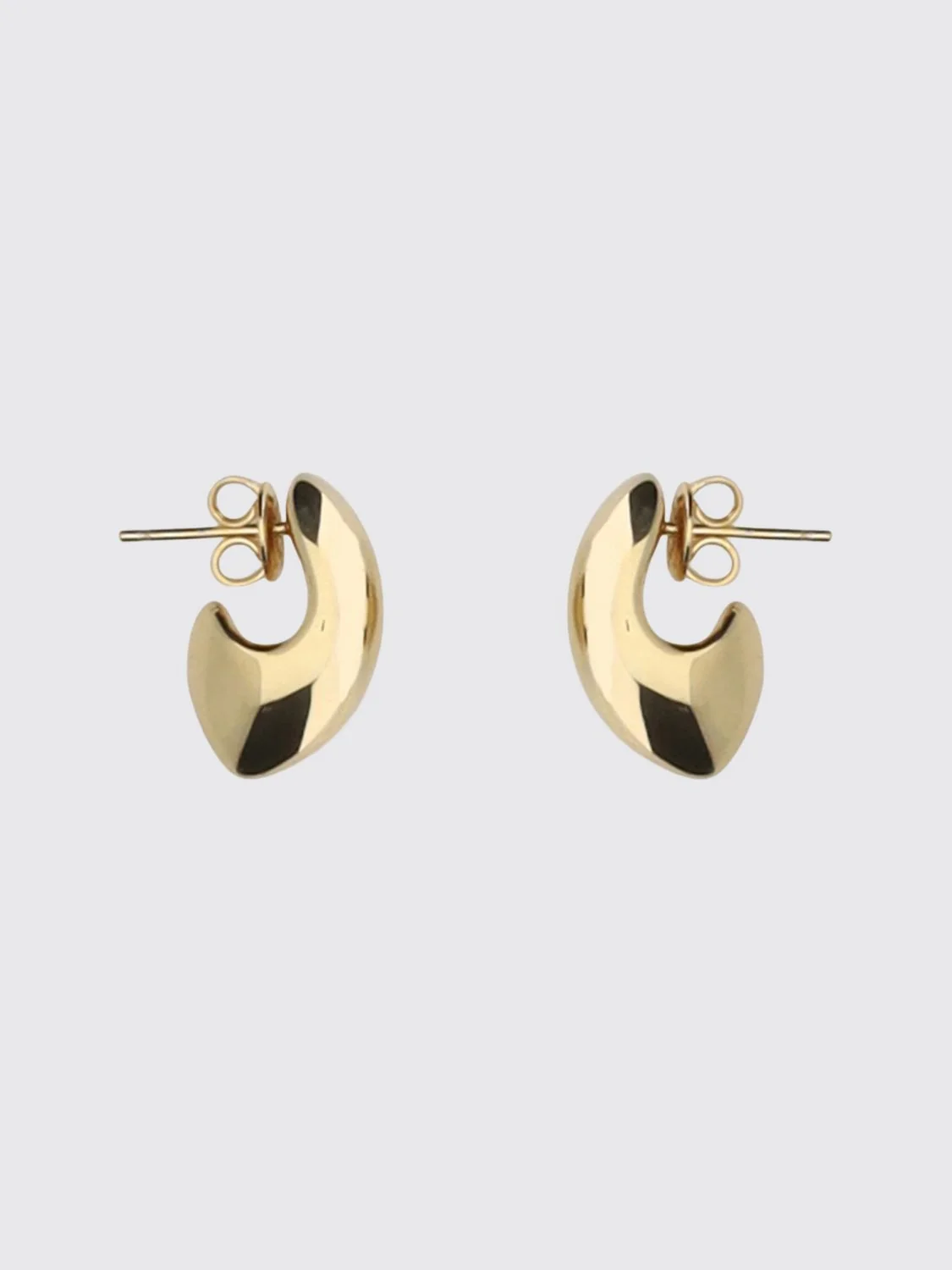 yellow gold-plated silver drop earrings