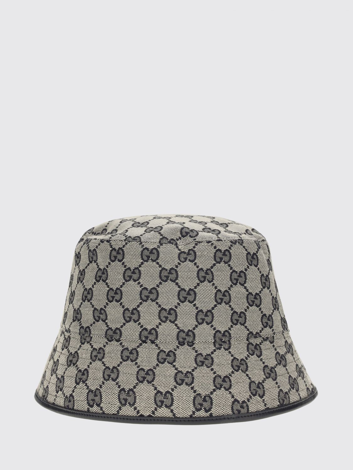 gg supreme monogram bucket hat with medium brim
