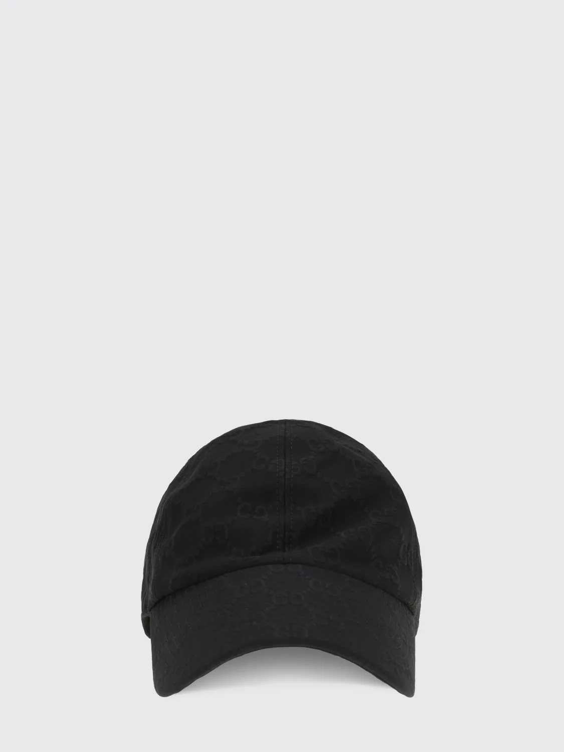 GUCCI L black gg supreme fabric baseball cap