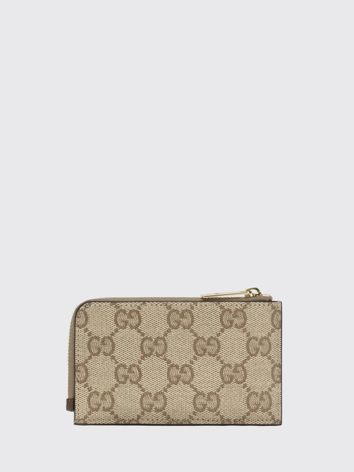 GUCCI OS gg supreme canvas wallet with web stripe and zip closure