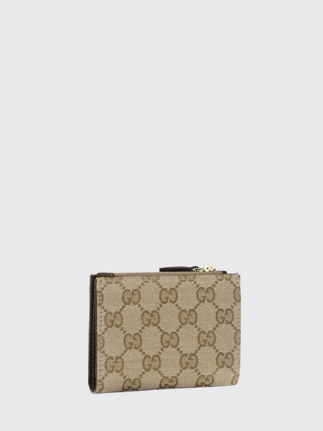 horsebit bifold wallet in gg supreme canvas with clamp