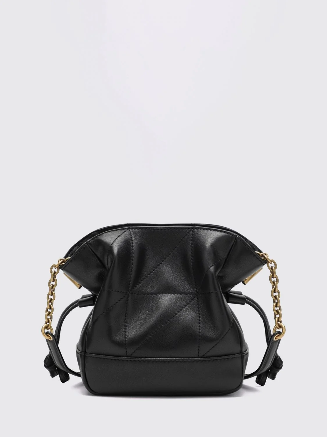 SAINT LAURENT OS jamie ysl monogram lambskin leather mini bucket bag