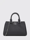 vlogo signature grained calfskin leather handbag