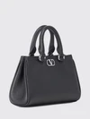 vlogo signature grained calfskin leather handbag