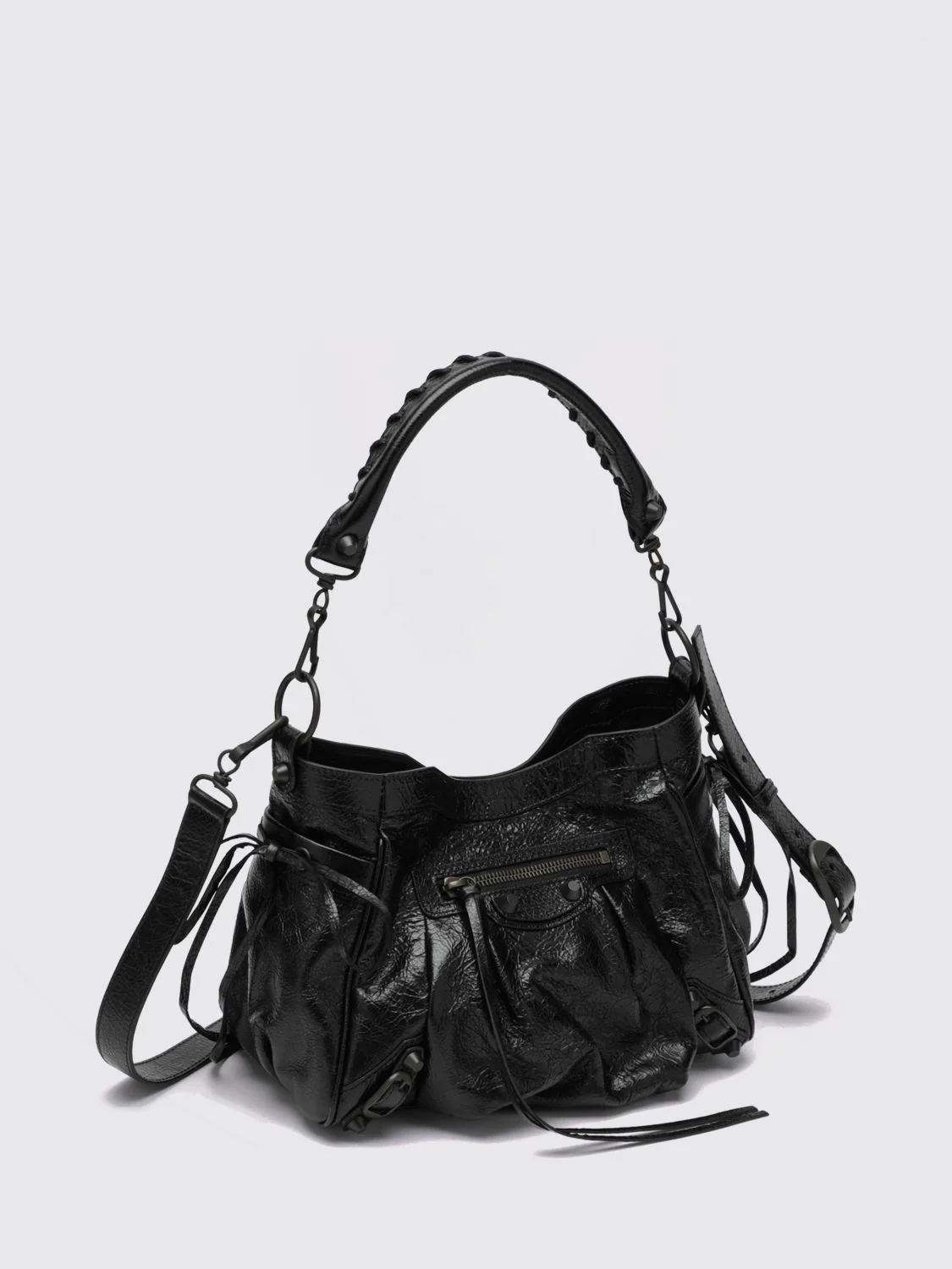 le city studded arena lambskin shoulder bag