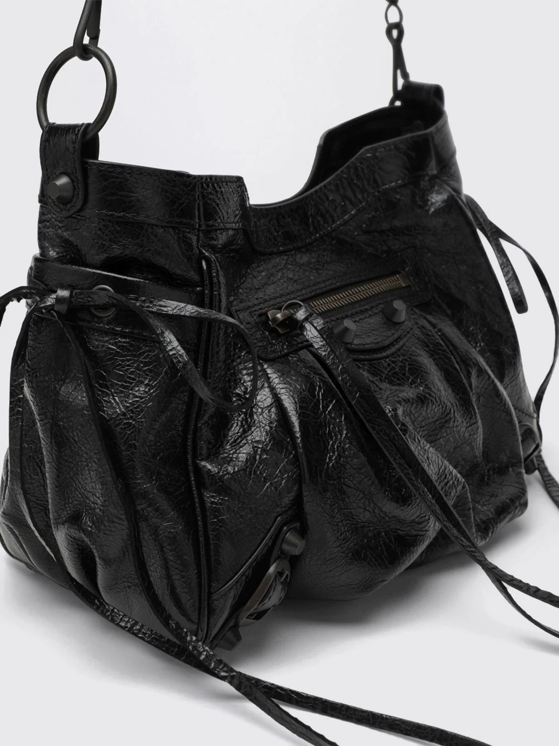 le city studded arena lambskin shoulder bag