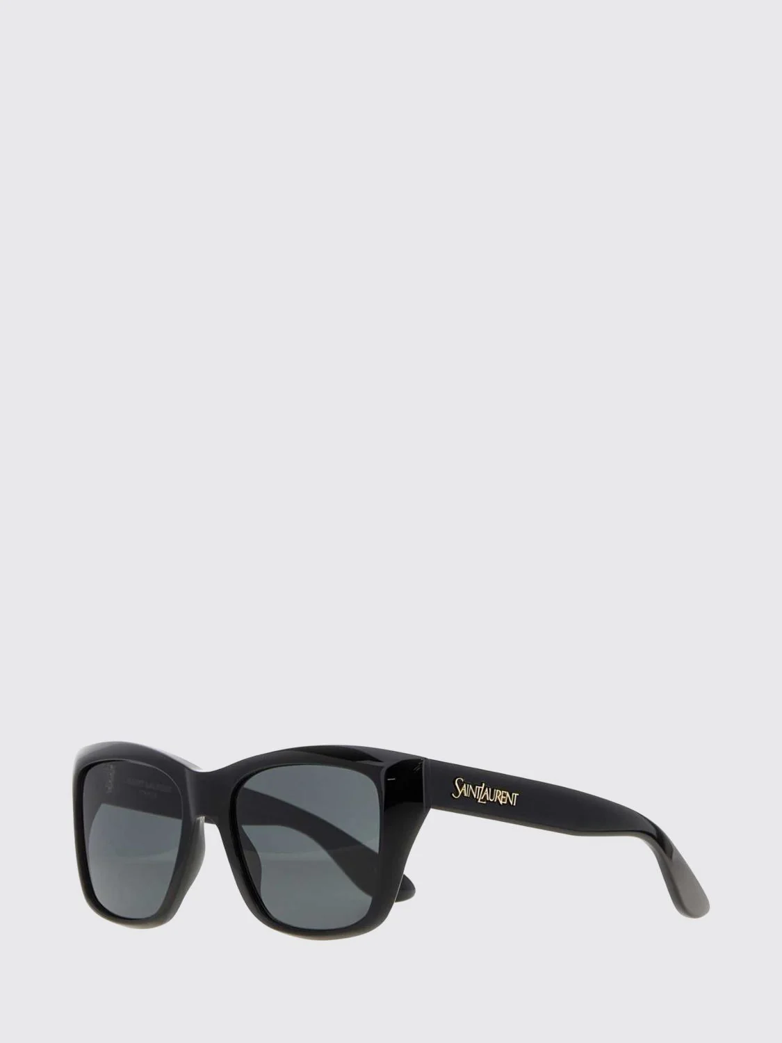 SAINT LAURENT OS square acetate sunglasses with laminated logo