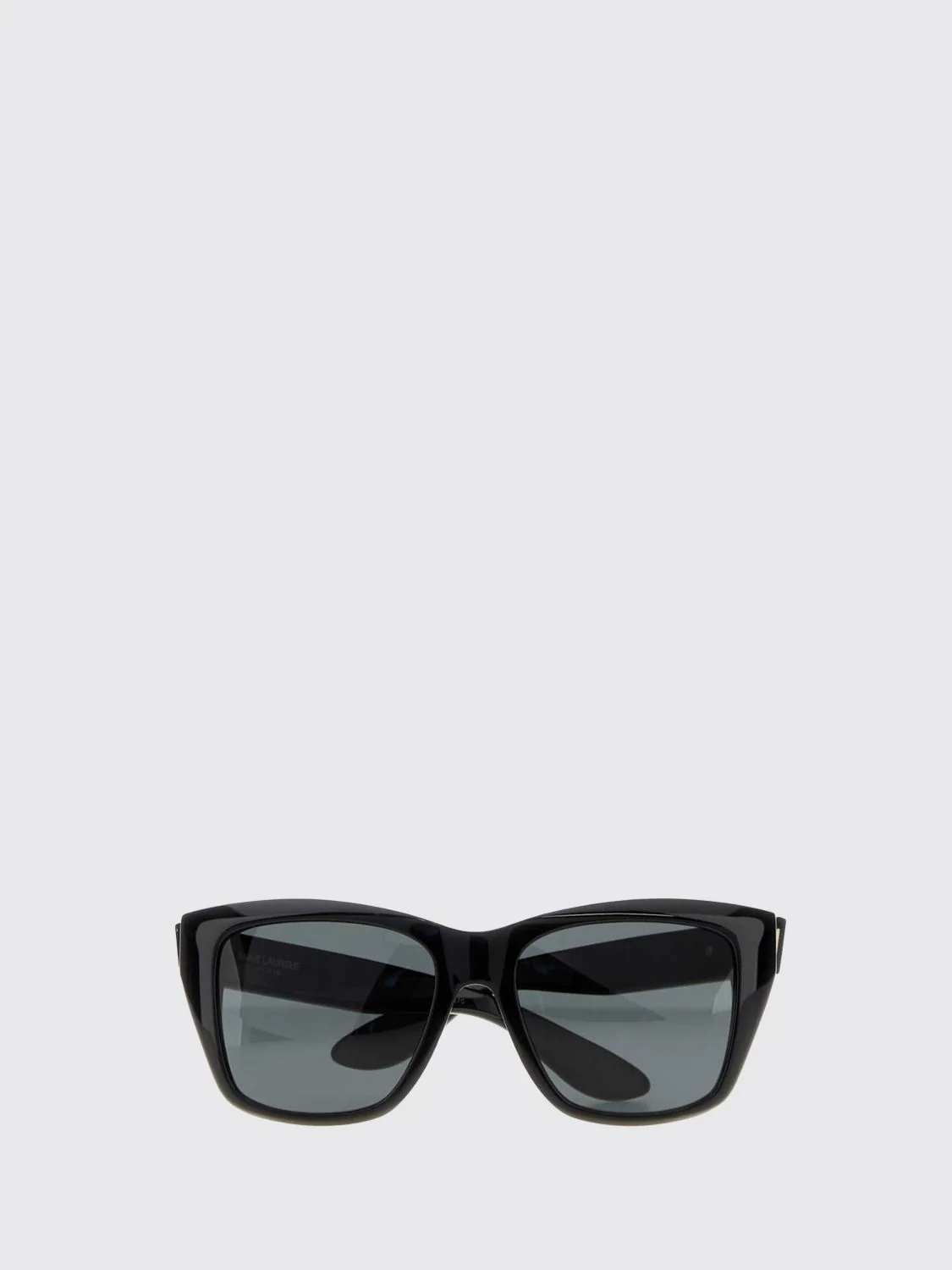 square acetate sunglasses with laminated logo