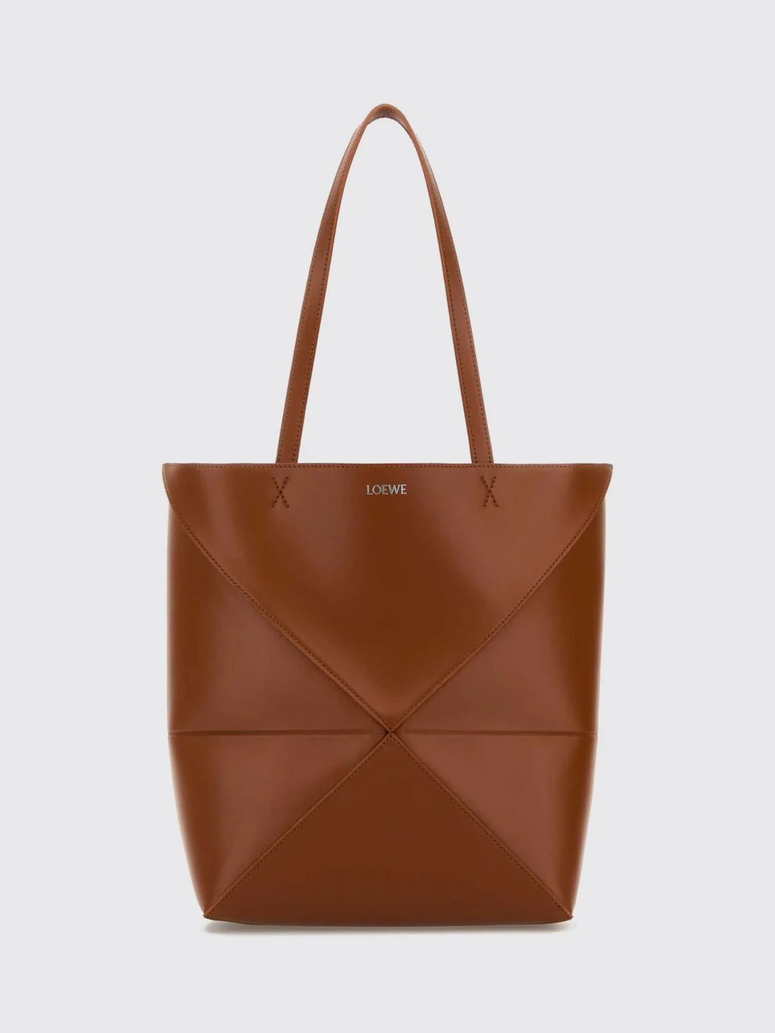 LOEWE OS puzzle fold medium calfskin tote bag with double handle