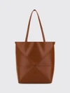 puzzle fold medium calfskin tote bag with double handle