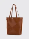 puzzle fold medium calfskin tote bag with double handle