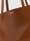 puzzle fold medium calfskin tote bag with double handle