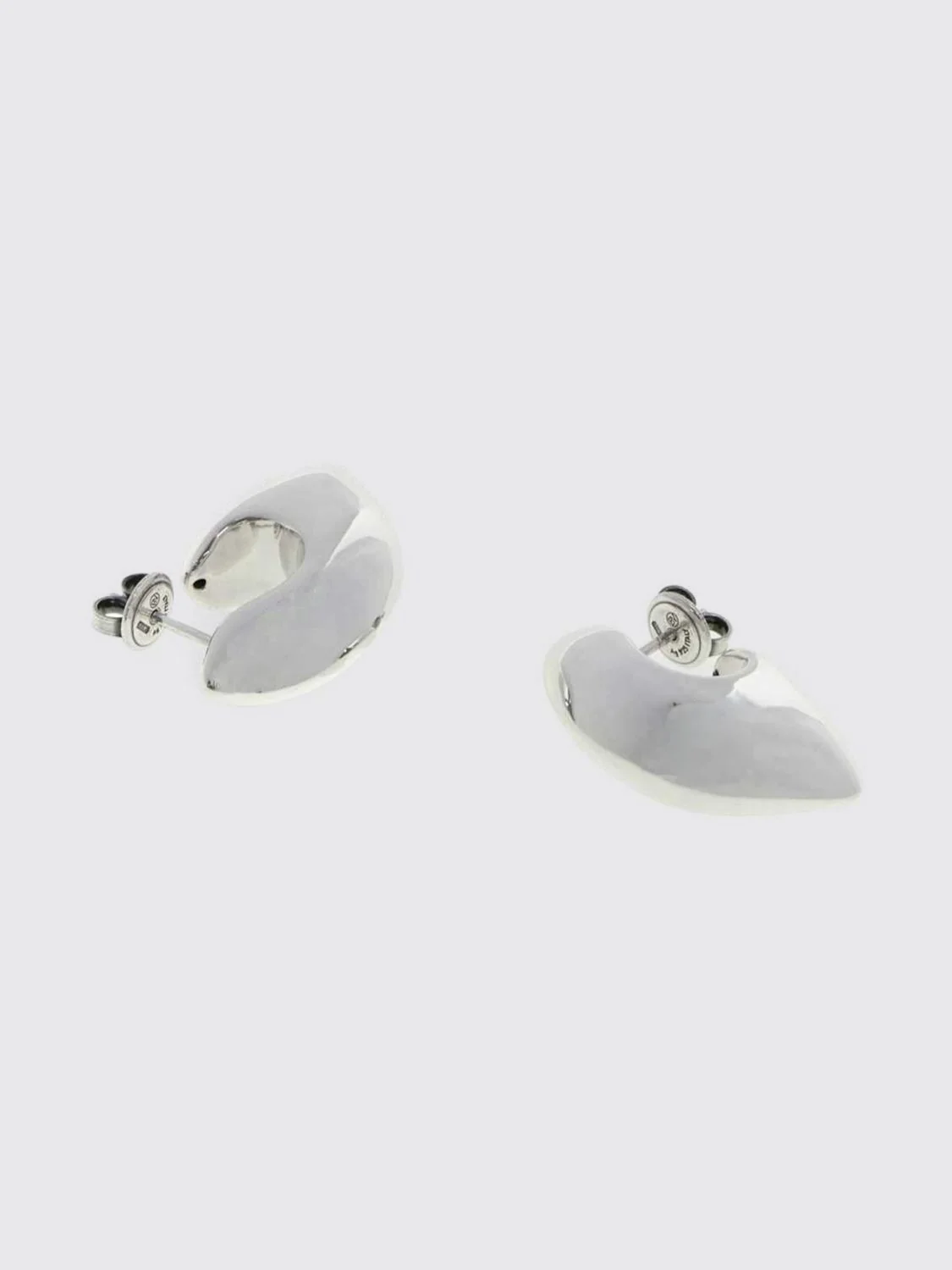 BOTTEGA VENETA OS metal stud earrings with butterfly closure