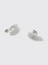 metal stud earrings with butterfly closure