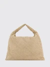 hop intrecciato suede calfskin shoulder bag