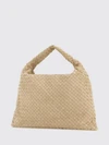 hop intrecciato suede calfskin shoulder bag
