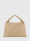 hop intrecciato suede calfskin shoulder bag