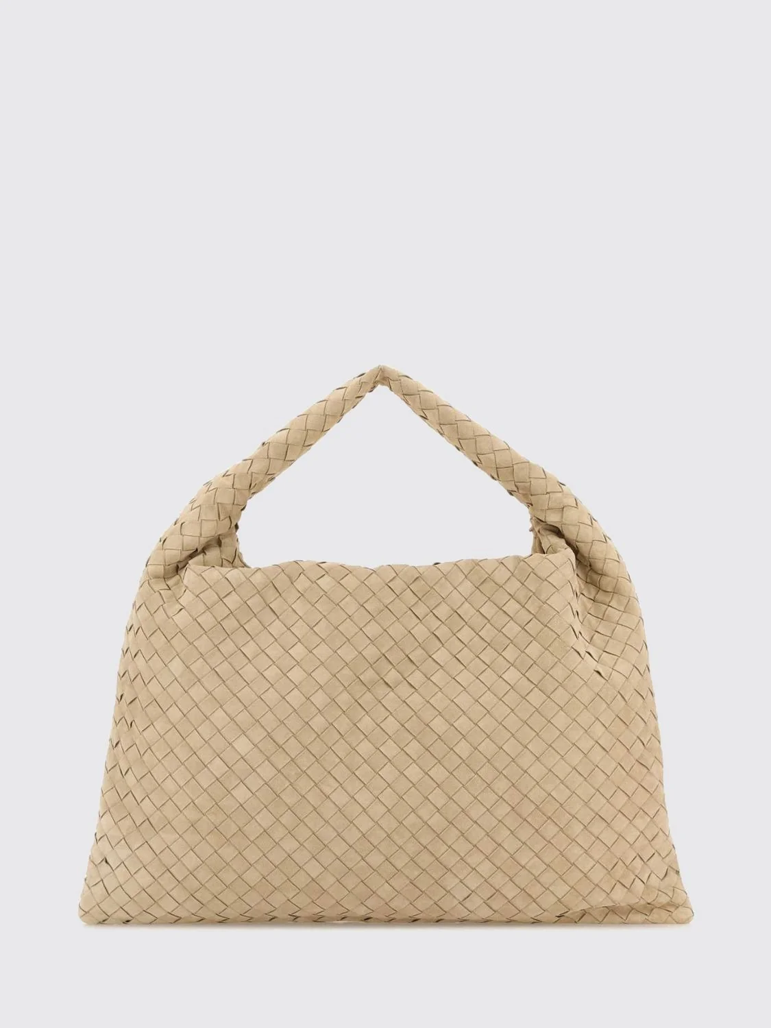 hop intrecciato suede calfskin shoulder bag