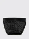 flap intrecciato calfskin mini bag with zip closure
