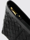 flap intrecciato calfskin mini bag with zip closure