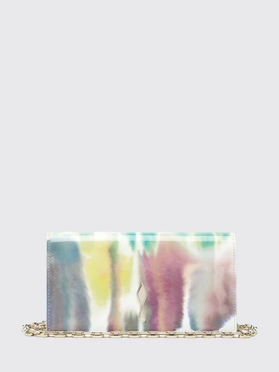 bettina abstract-print patent leather handbag