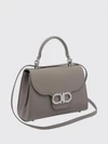 double gancini mini bag in grained calfskin with removable strap
