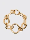 gourmette chain bracelet in gold-tone brass with lobster clasp