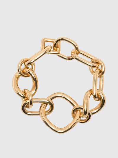 gourmette chain bracelet in gold-tone brass with lobster clasp
