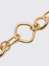 gourmette chain bracelet in gold-tone brass with lobster clasp