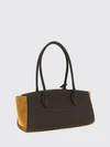 medium studio leather shoulder bag with gancini clasp