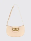 mini calfskin leather shoulder bag with gancini logo