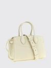 medium studio calfskin leather handbag with gancini logo