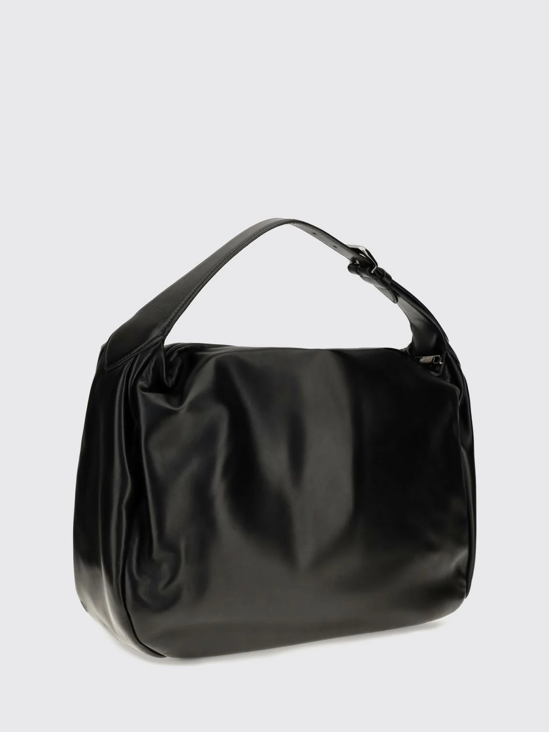 BRUNELLO CUCINELLI OS calfskin leather handbag with adjustable handle