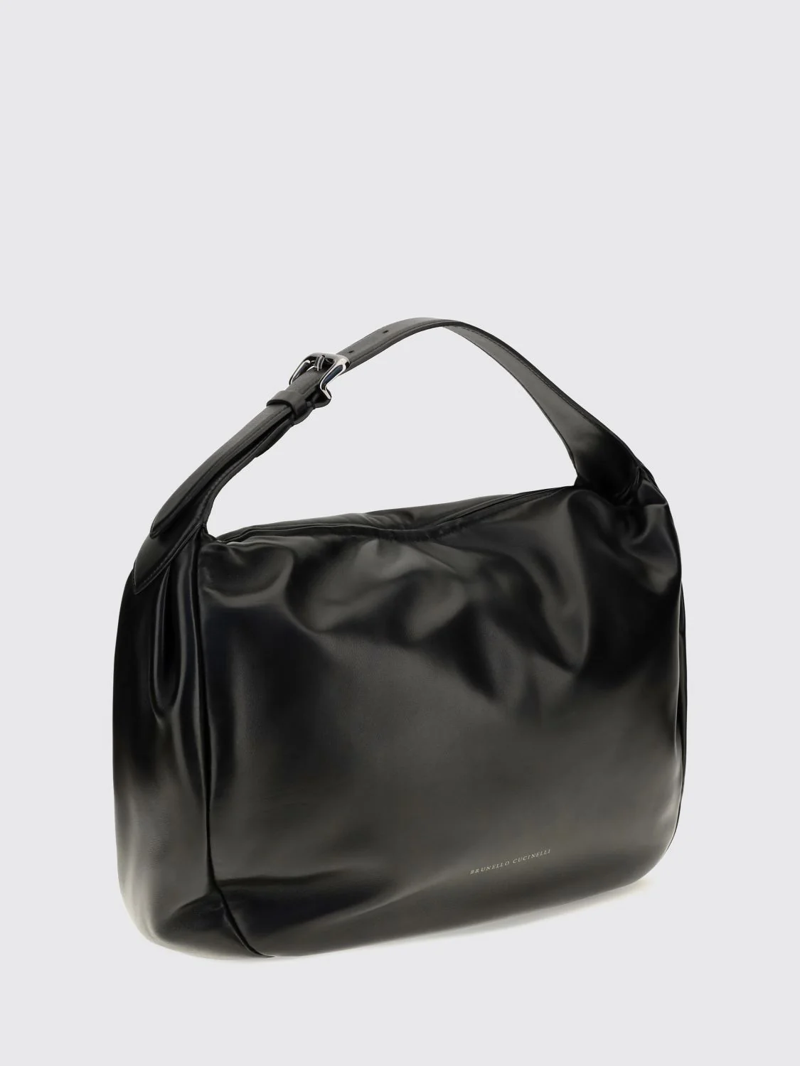 calfskin leather handbag with adjustable handle