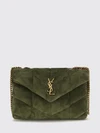 puffer quilted calfskin leather mini bag with ysl logo