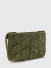 puffer quilted calfskin leather mini bag with ysl logo