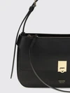 mini calfskin leather shoulder bag with gancini clasp