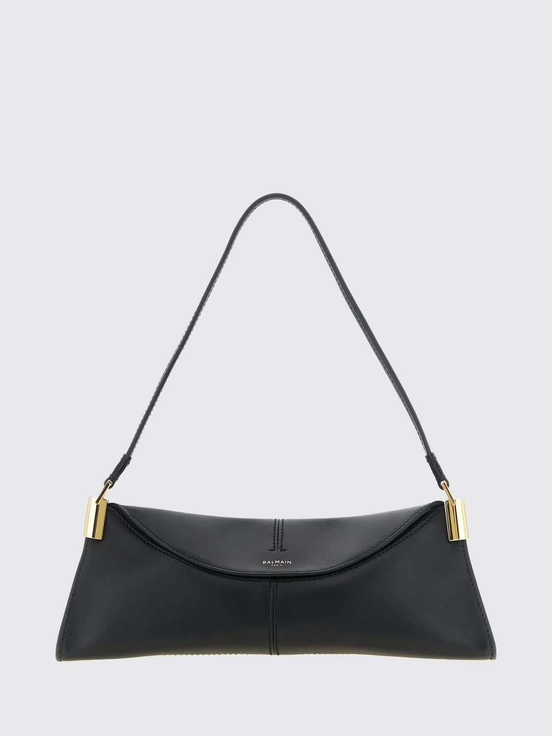 64-83 smooth calfskin leather shoulder bag with flap closure