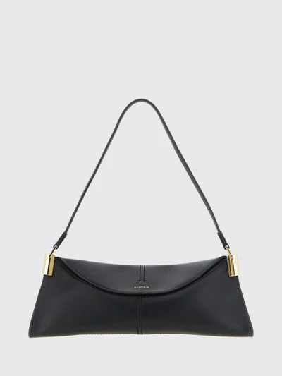 64-83 smooth calfskin leather shoulder bag with flap closure