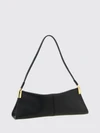 64-83 smooth calfskin leather shoulder bag with flap closure
