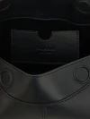 64-83 smooth calfskin leather shoulder bag with flap closure