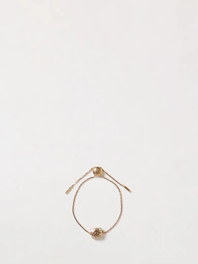 anagram brass bracelet with drawstring closure